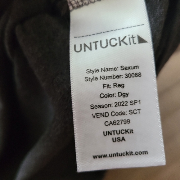 Untuckit Gray S/S Tee - Picture 3 of 5